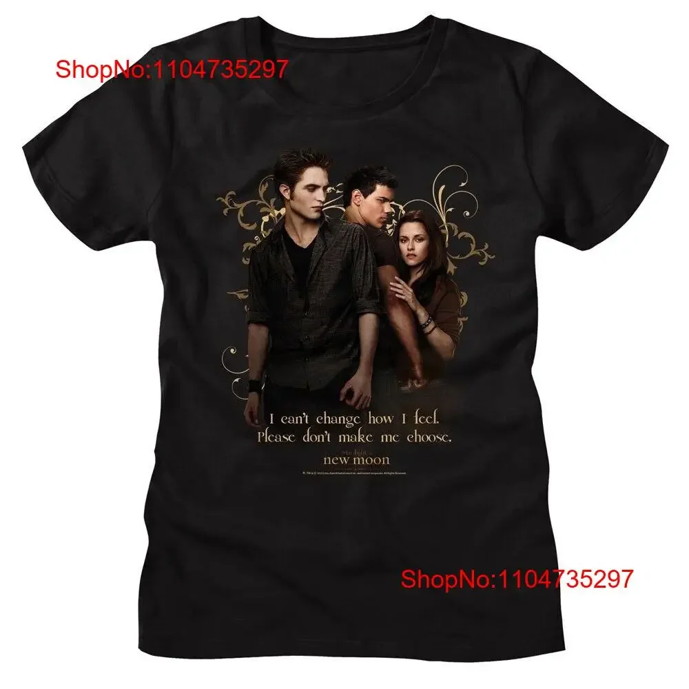 Twilight Movie Saga Women's T Shirt NEW MOON POSTER Black Cotton SM 2XL vintage Washed Casual Breathable homme streetwear