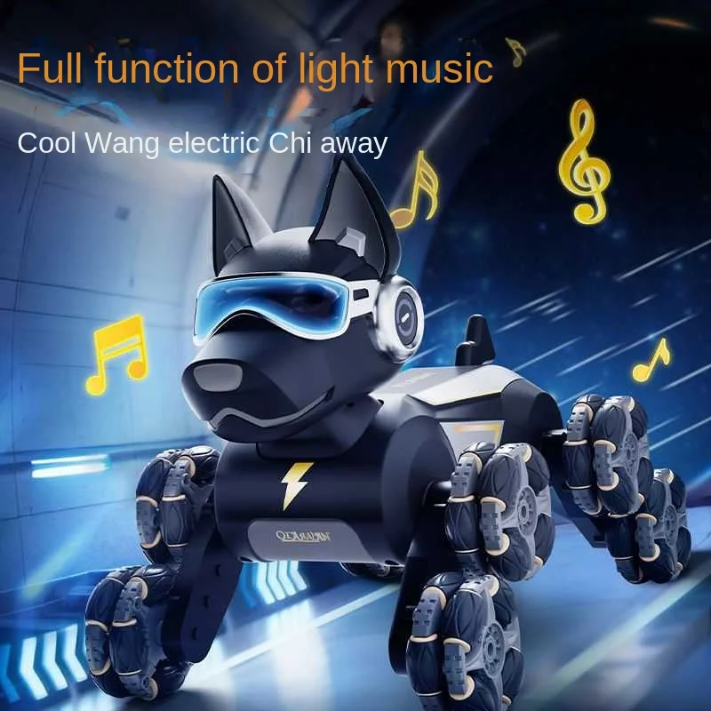 หุ่นยนต์สุนัขผาดโผนอัจฉริยะ AI |   ของเล่นควบคุมด้วยท่าทางไฟฟ้า - ของขวัญวันเกิดสำหรับเด็กและเด็กผู้ชาย