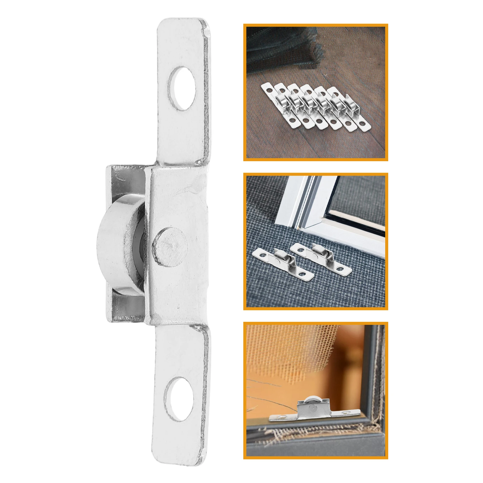 

6pcs Sliding Roller Pulley Heavy Duty Track Wheel for Door Window Cabinet Drawer Glass Screen Metal Guide Pulleys Durable Load