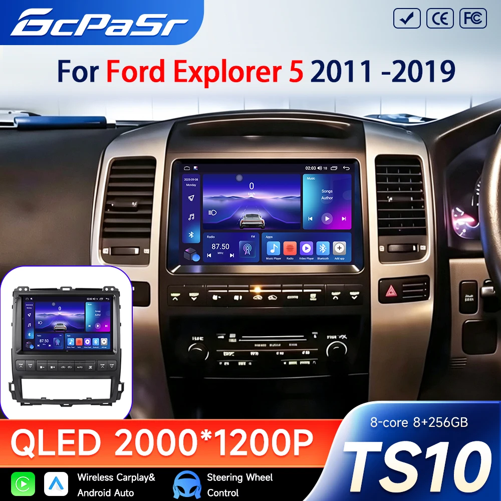 Android 16 Para Toyota Land Cruiser Prado 120 Para Lexus GX470 GX 470 J120 2002 - 2009 Rádio Automotivo Multimídia Reprodutor de Vídeo GPS