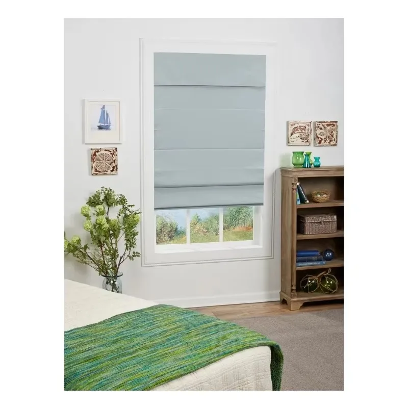 Custom Design Classic Roman Shade Cordless and Easy Lift Roman Blinds for Window