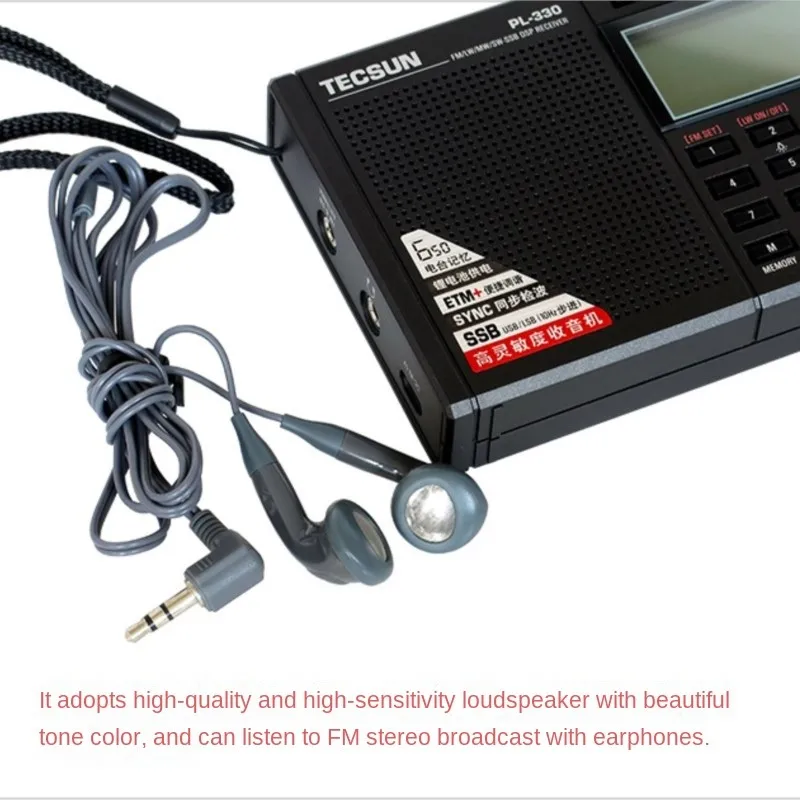 Tecsun PL-330 Radio FM Long Wave Medium Wave Short Wave Single Sideband Portable Full Band Radio Tecsun PL330