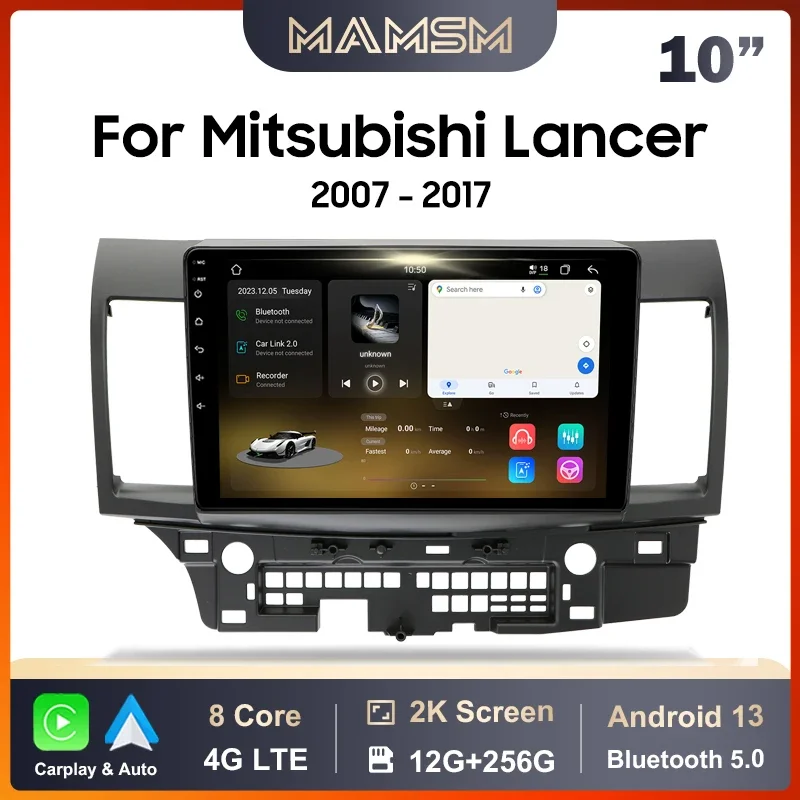 

MAMSM Car Radio For Mitsubishi Lancer 10 CY 2007 -2017 Android 13 Multimedia Video Player GPS Carplay Autoradio Stereo Head Unit