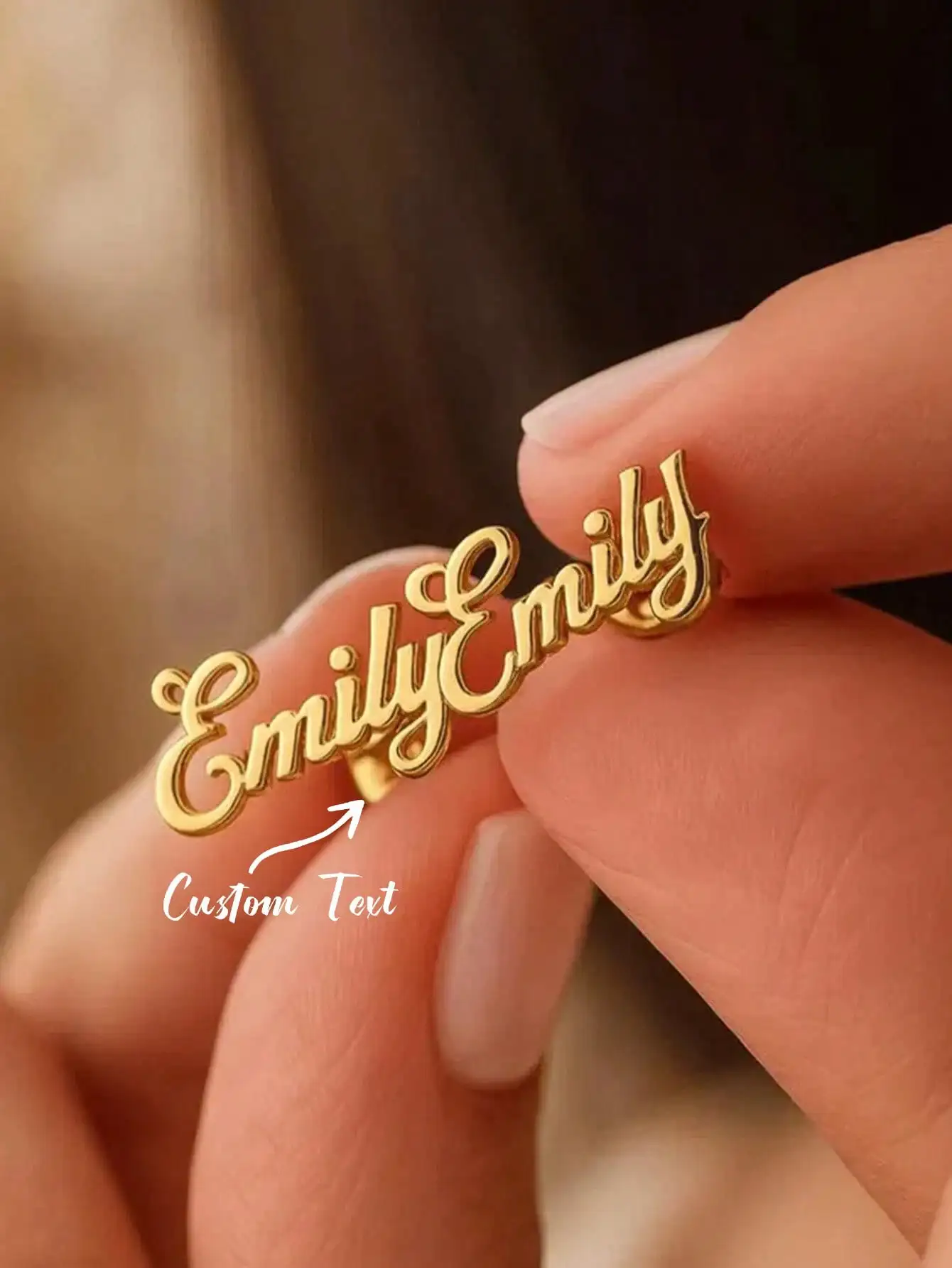 Custom Name Earrings For Women Men Personalized Name Stud Earring Gold Plated Stainless Steel Jewelry Gift for Her