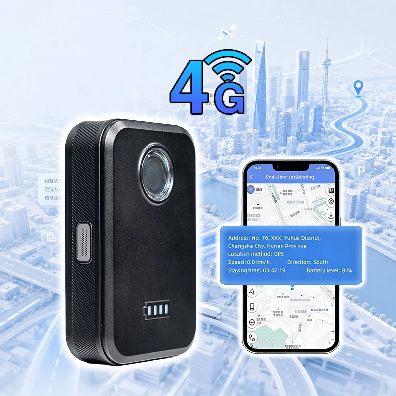 4G Vehicle GPS Tracker with LED Power Indicator Geo Fence Overspeed Alarm Cargo Tracking GPS Tracker