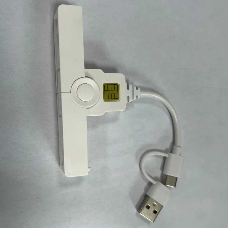 เครื่องอ่านการ์ด CAC อัจฉริยะ USB A Type-C USB Common Access Tax Declaration SIM/ID/Bank Card Reader Common Access CAC Reader