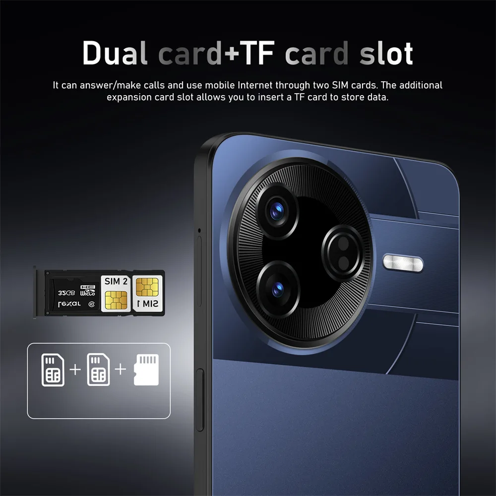 حار جديد وأصلي F7 Ultra ذكي 4G 5G بطاقة مزدوجة الاستعداد المزدوج نظام أندرويد 15 22GB + 2TB الإصدار العالمي بطارية 7800mAh