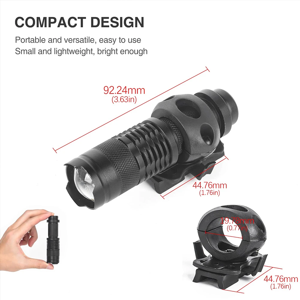 Tactical Fast Helmet Light Tactical Flashlight Survival Safety Lamp Airsoft Strobe Constant Moment Helmet Lamp Hunting Camping