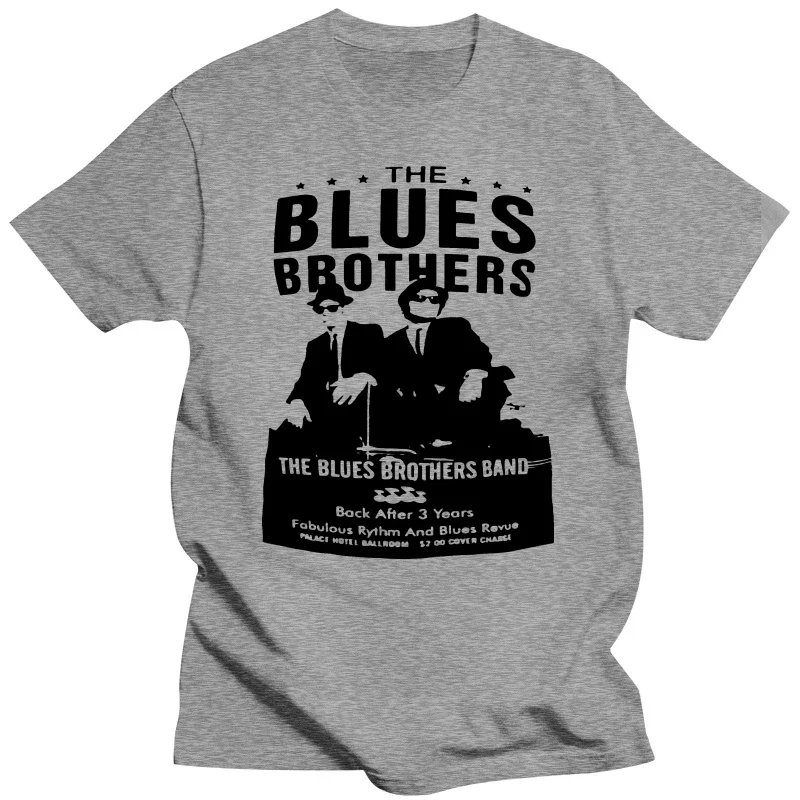 T-shirt the blues brothers band original movie cult 80 official jersey white manga vintage anime clothes harajuku men\'s t-shirts