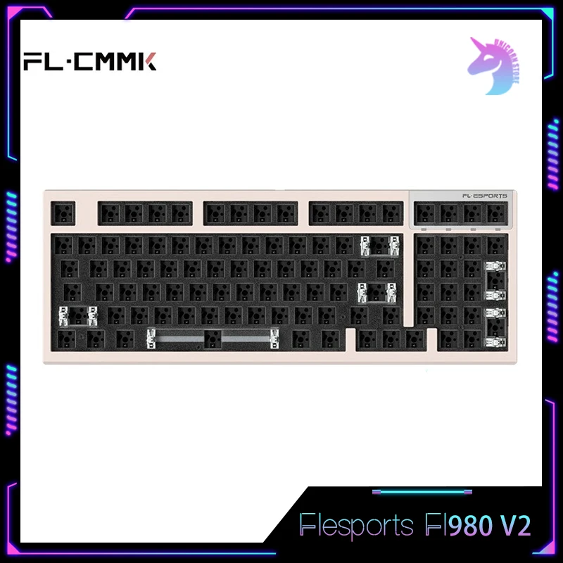 

Flesports Fl980 V2 Mechanical Keyboard Kit Wireless Bluetooth Keyboards Kits 97keys 3mode Esport Custom Hot-Swap Gamer Keyboard