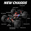 アップグレード大型サイズ 1:10 ドリフトリモートコントロールカー 2.4 グラム 4WD 70 キロ/h 高速合金材料高照度 LED ゴムタイヤ RC カー 3