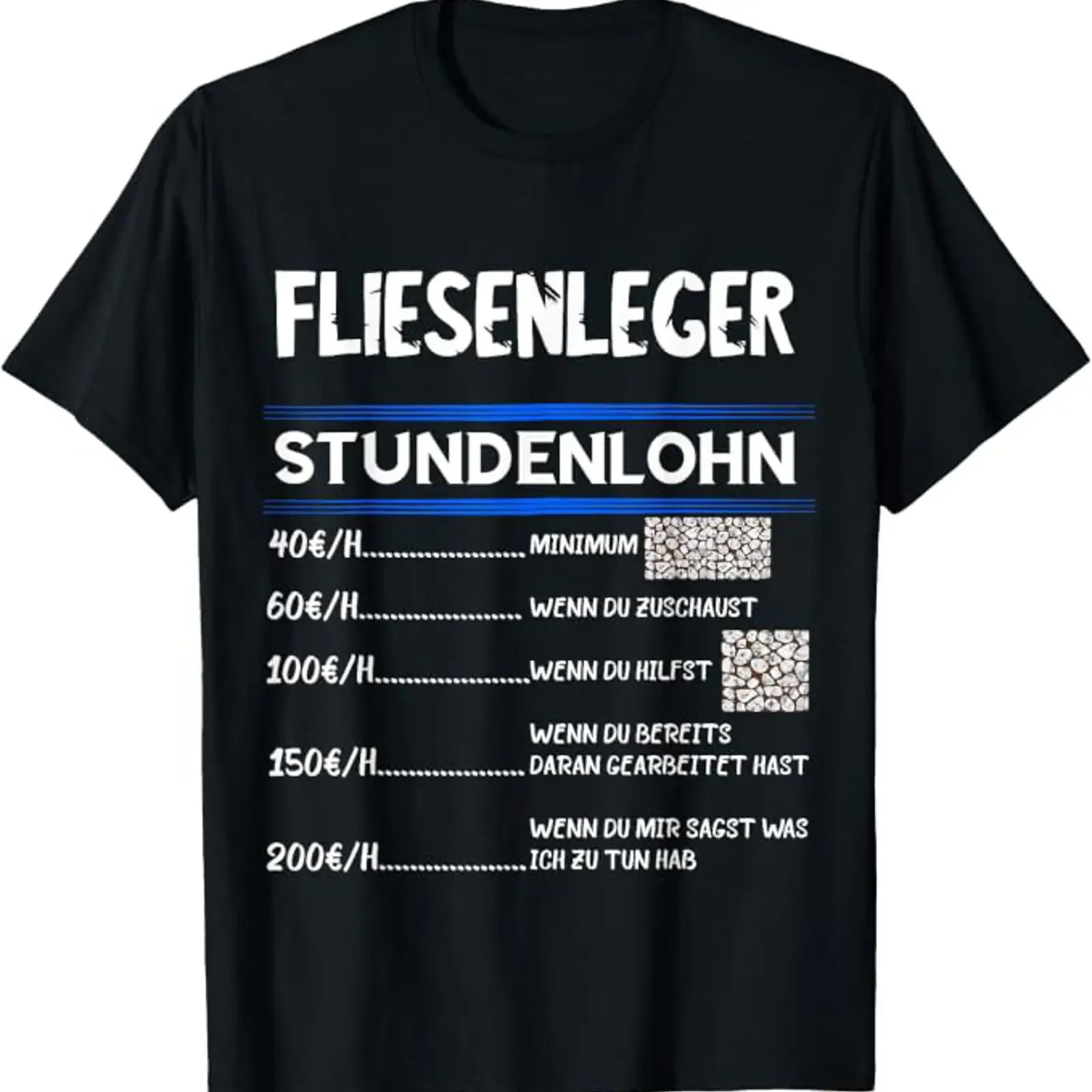 Tiles Worth Mosaic Setter Saying T Shirt vintage Washed Versatile Unisex Stylish Casual Stretched streetwear
