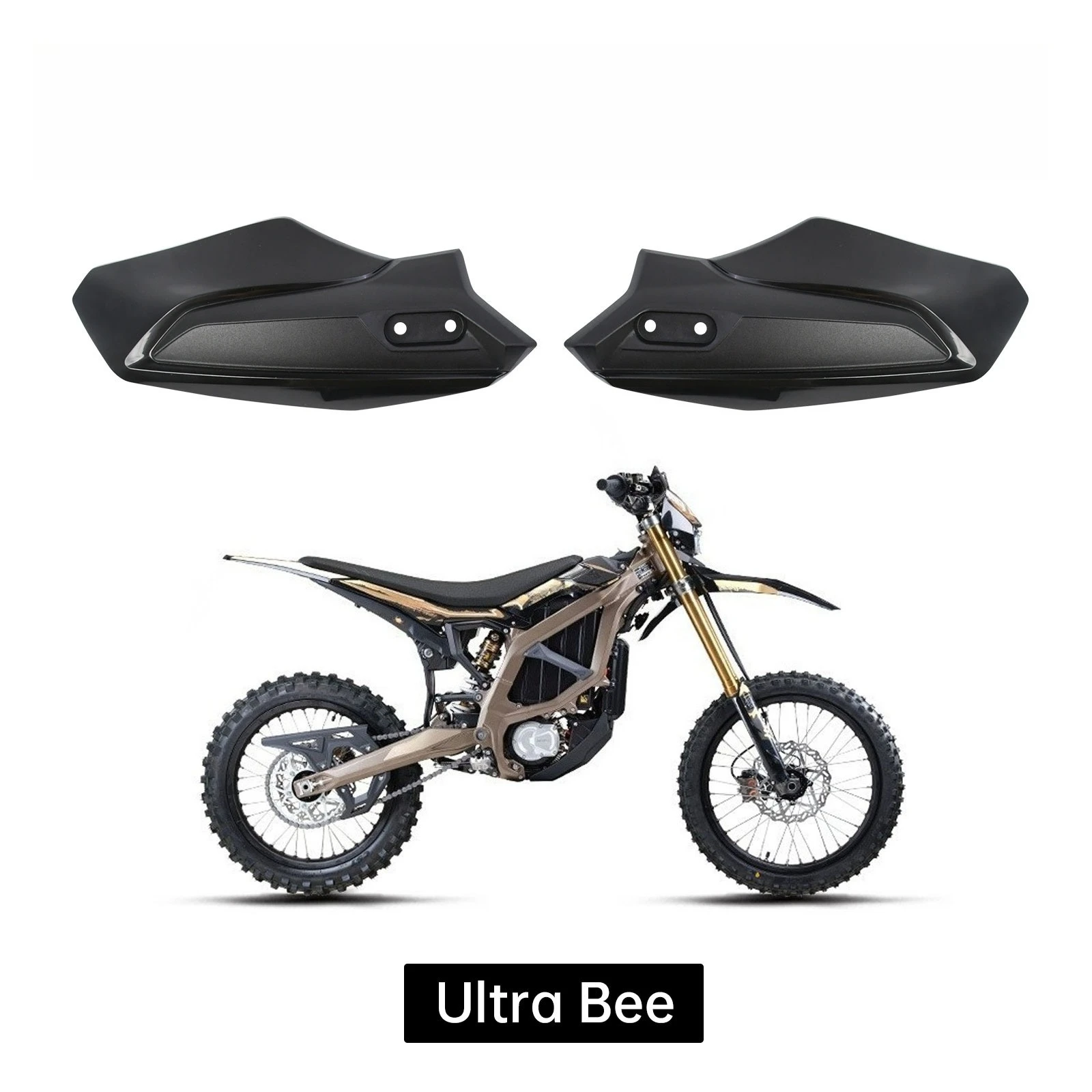 For SURRON Ultra Bee Upgraded Hand Guard Black Left and Right Windshield Brake Handlebar Guard Electric Dirt Bike Motorcycles