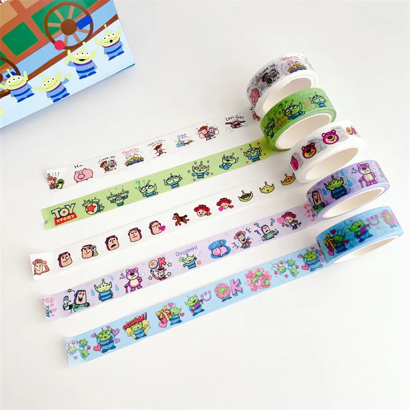 

50 pcs/lot 15mm*5M Disney Kawaii Washi Stickers Tape Cute Scrapbooking DIY Diary Decorative Sticker Album Stick Label