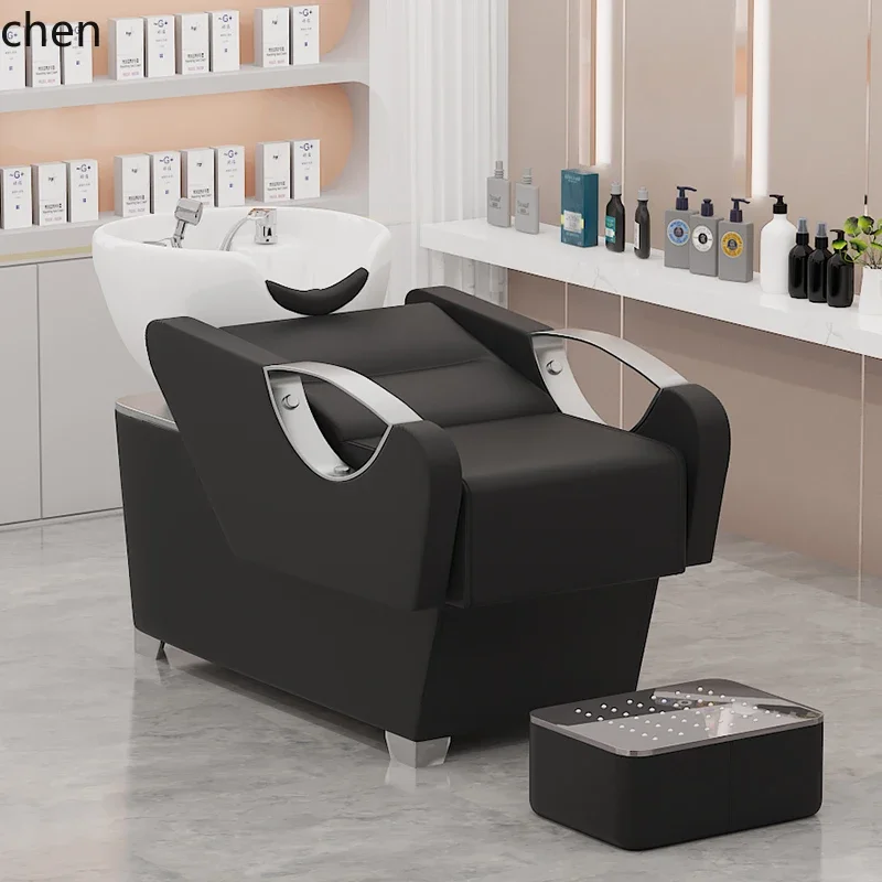 D3- barber shop special shampoo bed semi-lying flush bed factory direct sales hair salon Internet celebrity deep basin hair bed