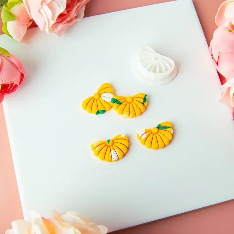 Fruit Series Cartoon Peach/Banana/Orange Shaped Clay Molds DIY Soft Pottery Earrings Jewelry Ornaments Polymer Clay Cutters