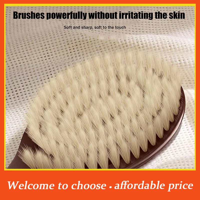 {}Back Body Bath Shower Sponge Scrubber Brushes With Plastic Handle Exfoliating Scrub Skin Massager Exfoliation Bathroom Brush