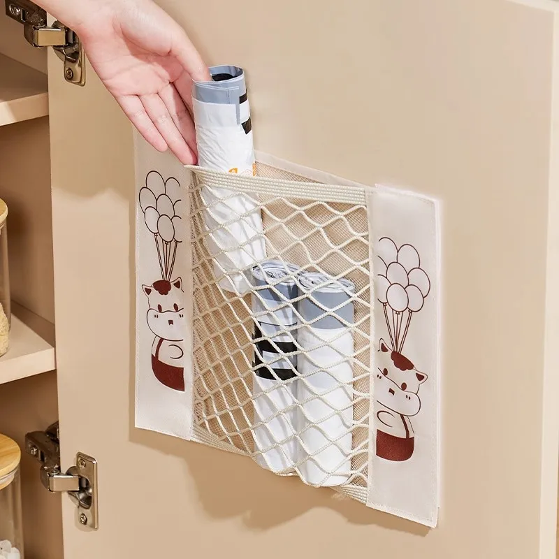 Kitchen Storage Bag, Garbage Bag, Storage Artifact Without Punching, Household Wall Mounted Storage, Hanging Bag, Plastic Storag