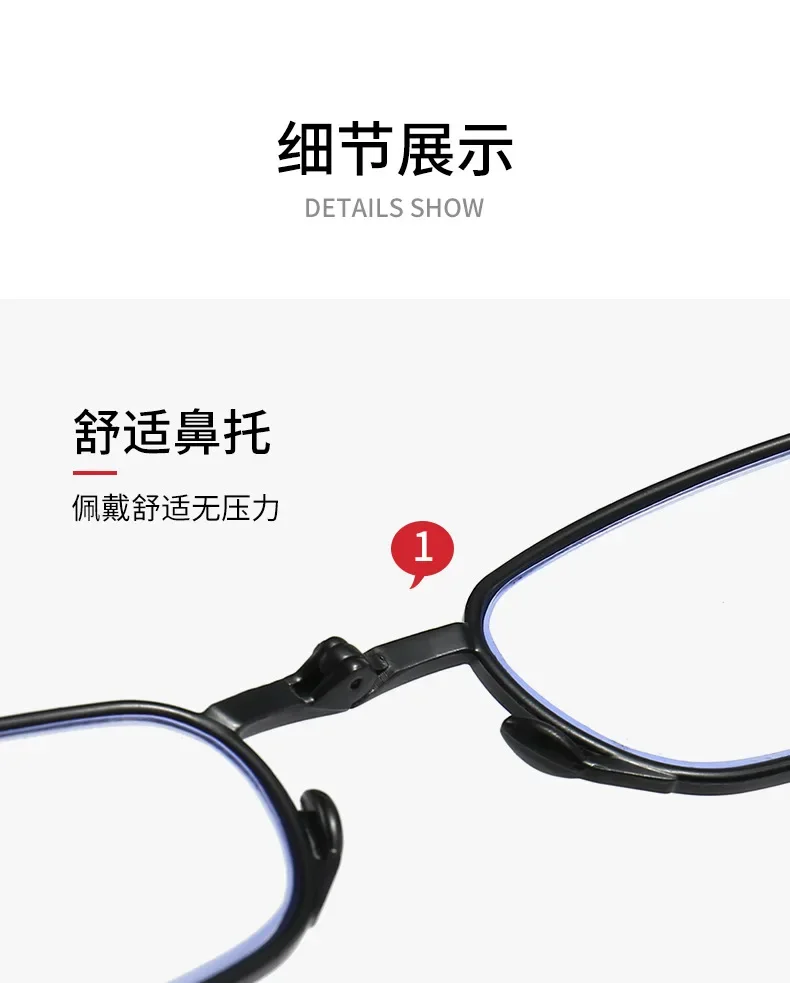 1,5 2,0 2,5 Faltbare Teleskop Presbyopie Brille Tragbare Tasche Anti Blaues Licht Gläser Lesebrille Männer Neutral – Detail 4