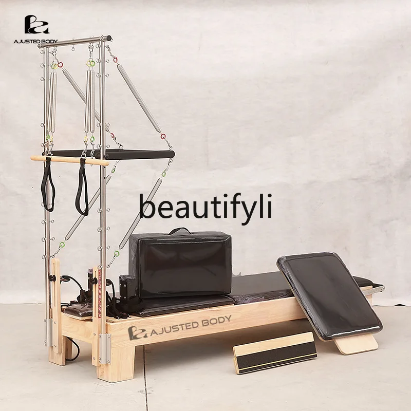 

Pilates Core Bed Semi-High Rack Oak Material Two-in-One Yoga Studio Gym Plastic Training Equipment