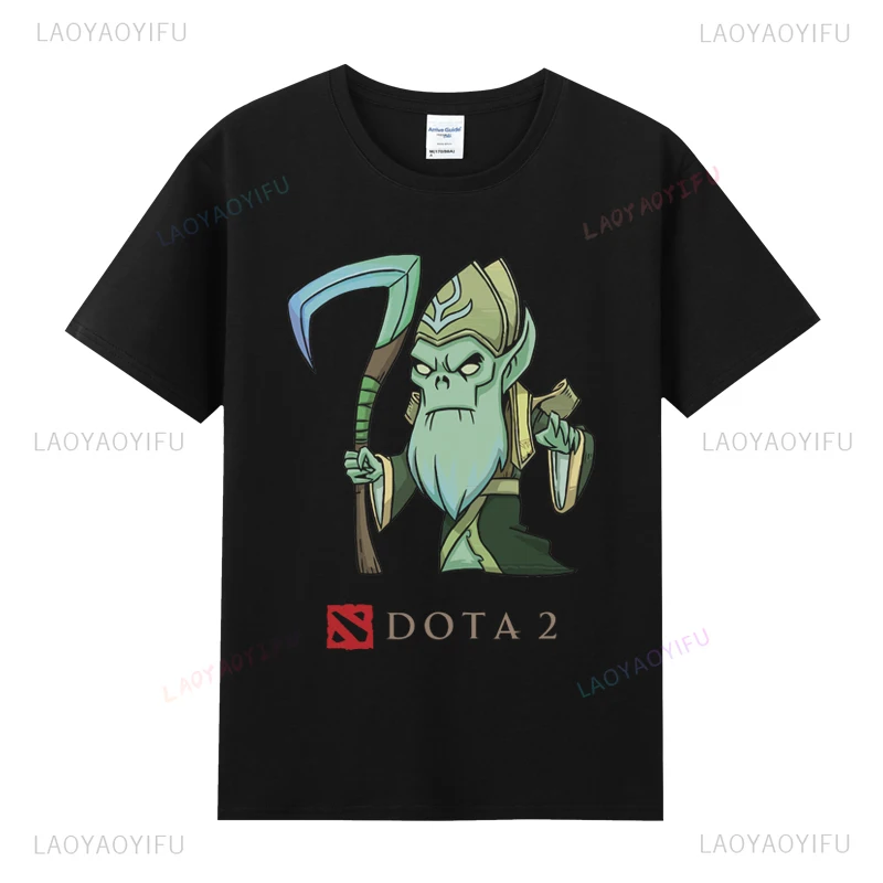 رجل تي شيرت دوتا 2 Camiseta نمط جديد قصير الأكمام خمر مادة البوليستر رخيصة المحملة Camisa لعبة الملابس