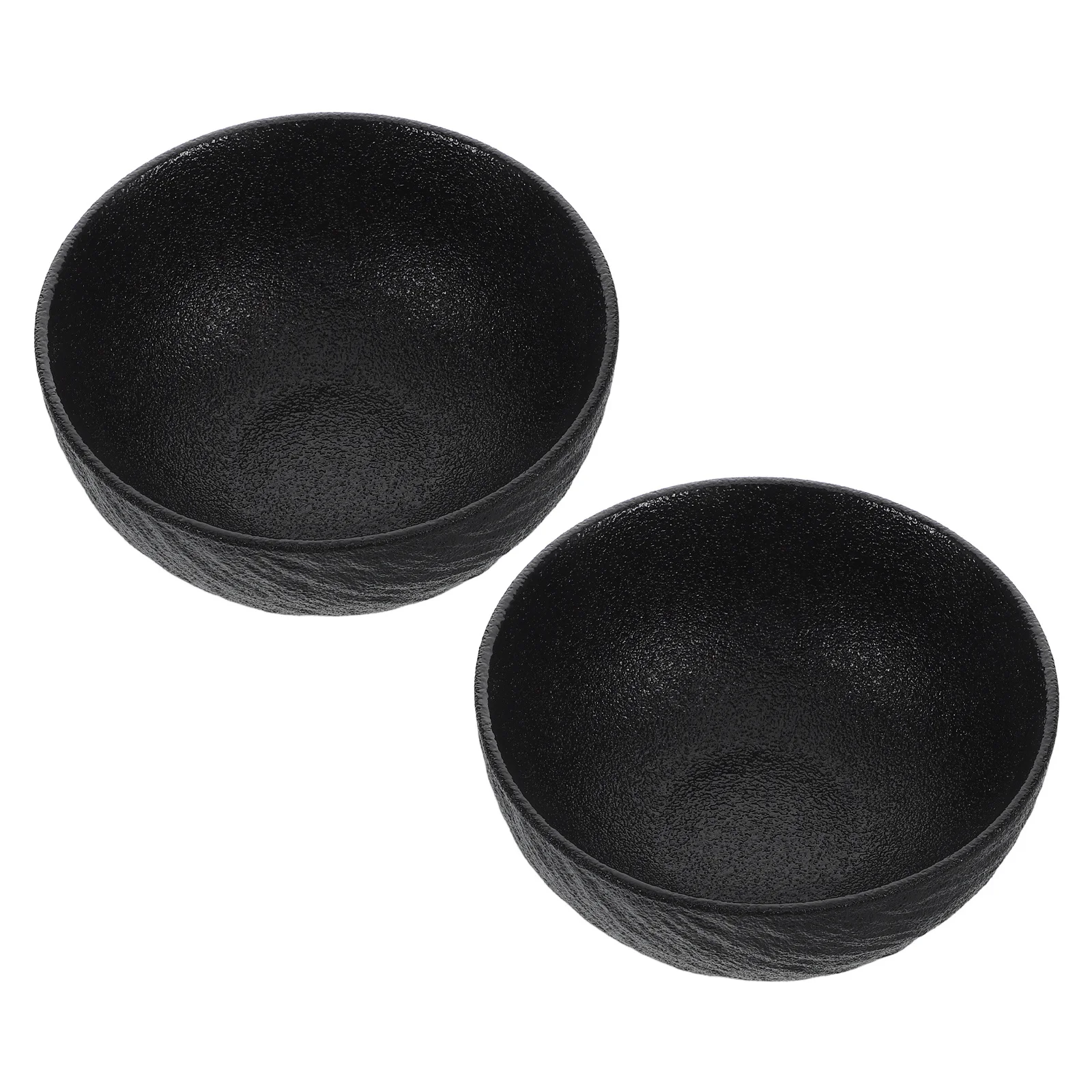 

2Pcs Ceramic Bowls Rock Texture Modern Design Soup Pasta Serving Salad Mixing Kitchen Dinnerware Home Table