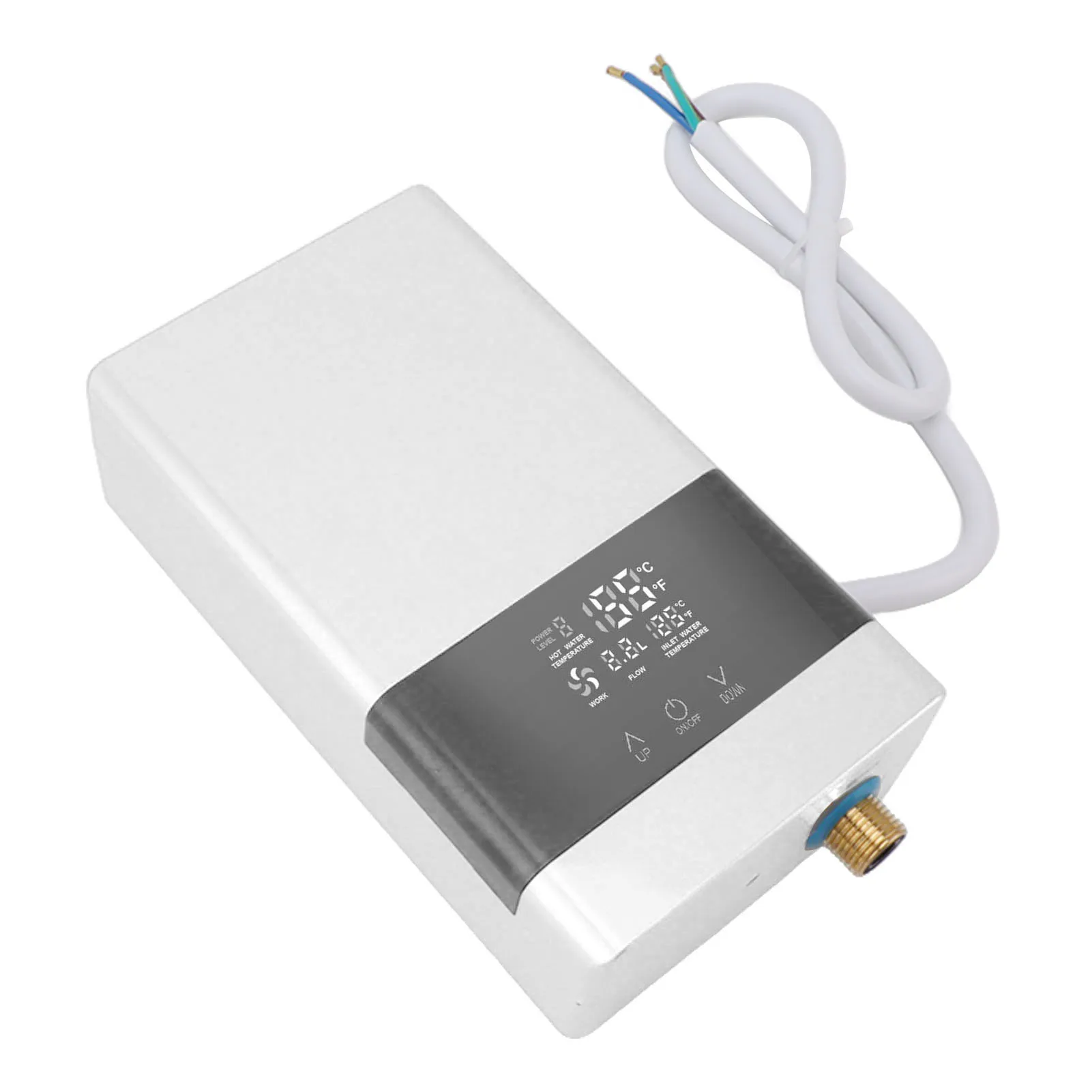 インスタントホット 6000 ワット電気タンクレス給湯器タッチディスプレイ自動一定温度簡単マウント