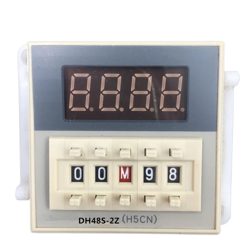 DH48S-2Z 0.01s-99H99M  Programmable Time Timer Relay Switch On Delay SPDT 2 Groups Contacts AC36V,110V,220V,380V