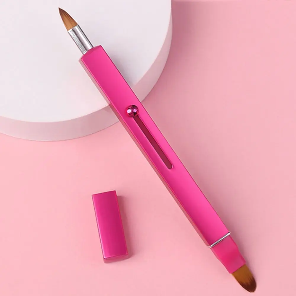 

Aluminium Tube Retractable Lip/brow Brush Telescopic with Protect Cap Lip Gloss Brush Makeup Brush Golden&Black&Red&Pink