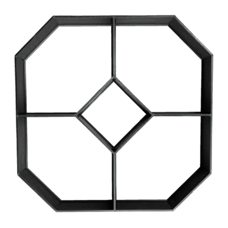 Q1JB Plastic DIY Geometric Paving Mold Home Garden Floor Road Concrete Stepping Mould