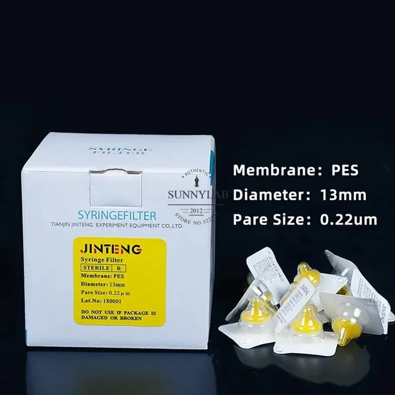 10pcs/lot Lab Nylon/PES/PTFE Sterile Needle-type Filter 13mm 25mm 33mm 0.22um/0.45um Millipore Membrane Syringe Filter