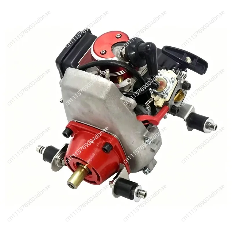 26cc ship model oil engine, remote control model racing single-cylinder water-cooled pull engine, two-stroke ignition