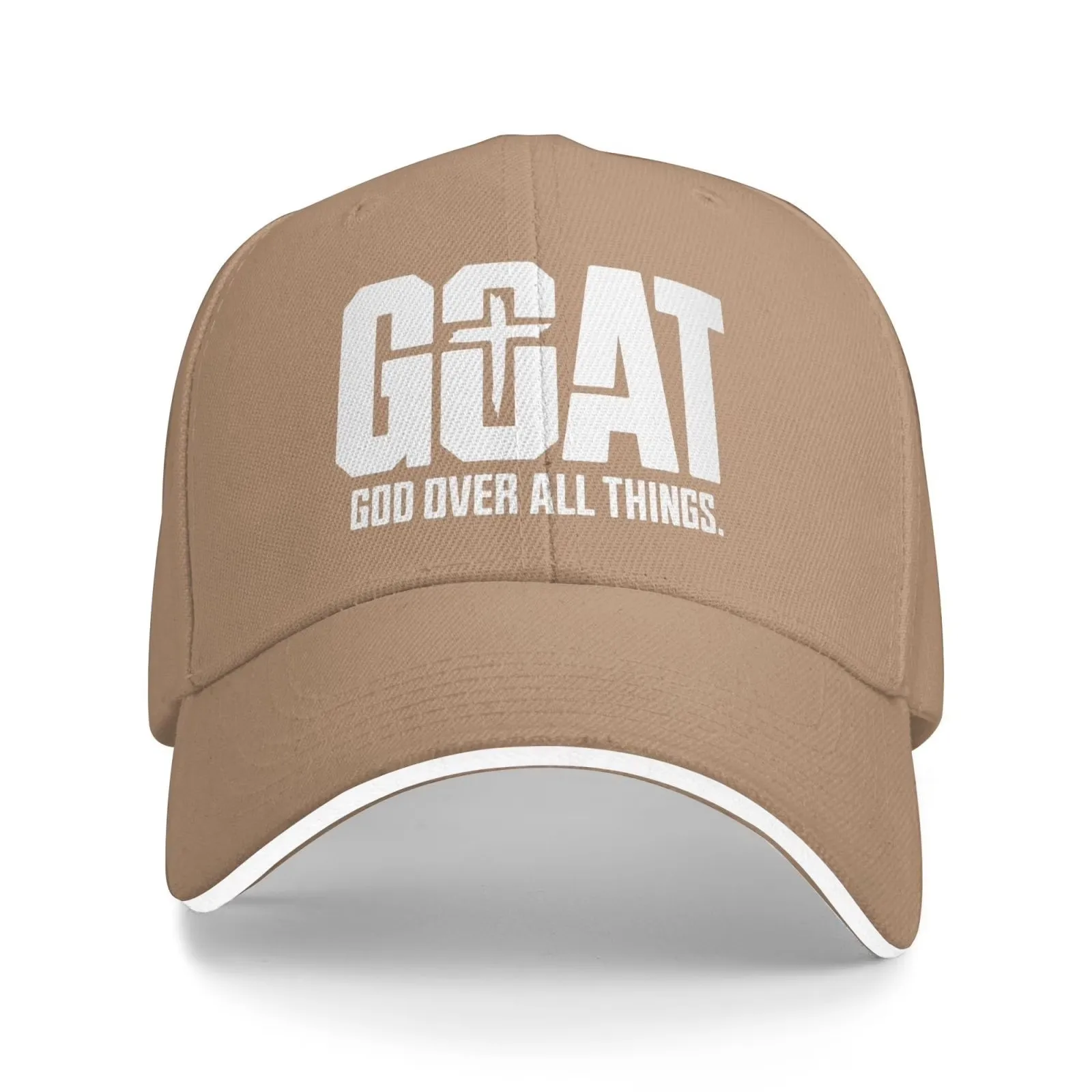 Goat God Over All Things Men Women Sandwich Cap Classic Baseball Capunisex Adjustable Casquette Dad Hat