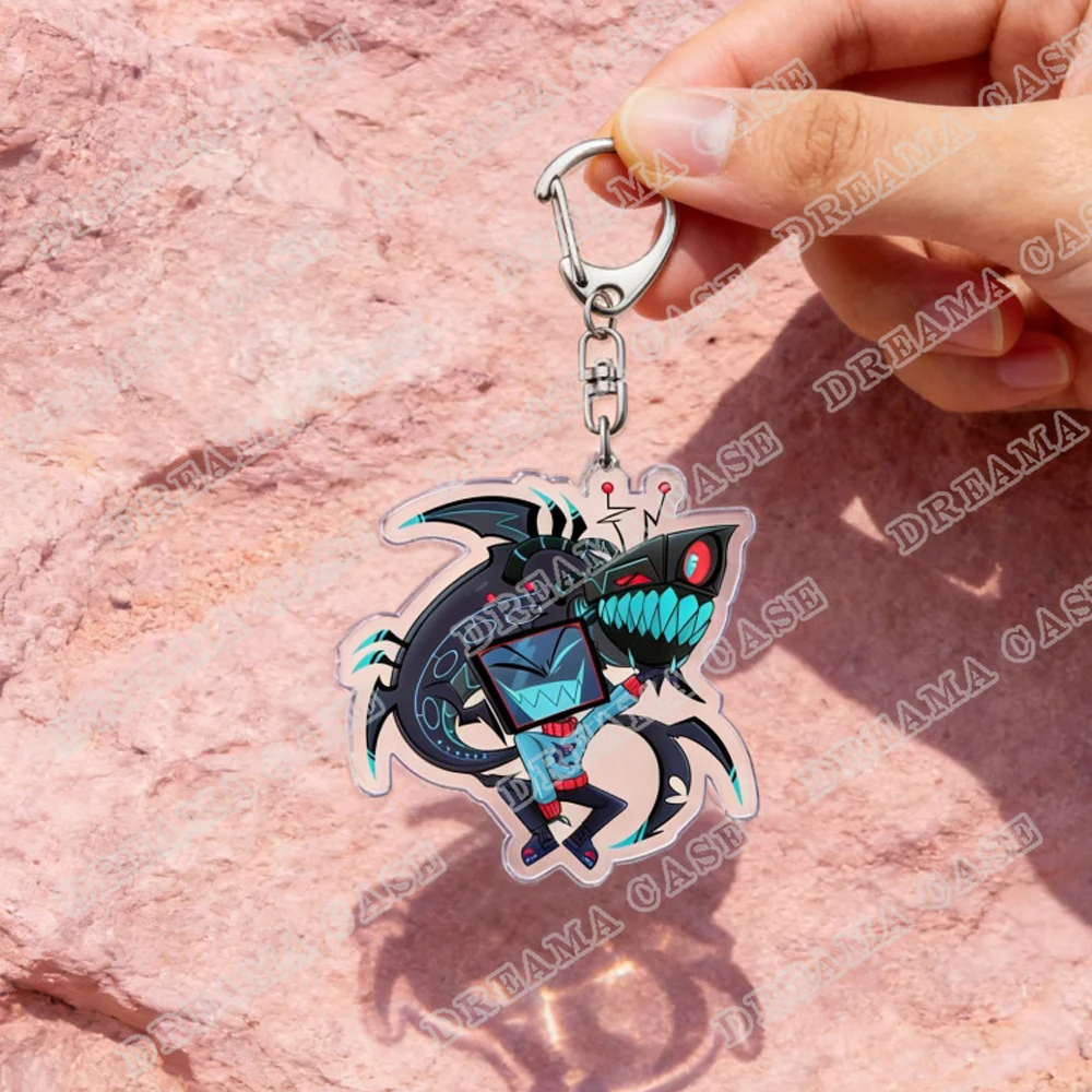Cute Anime Characters Vox Keychain Accessories Bag Charms Women Girls Acrylic Keyrings