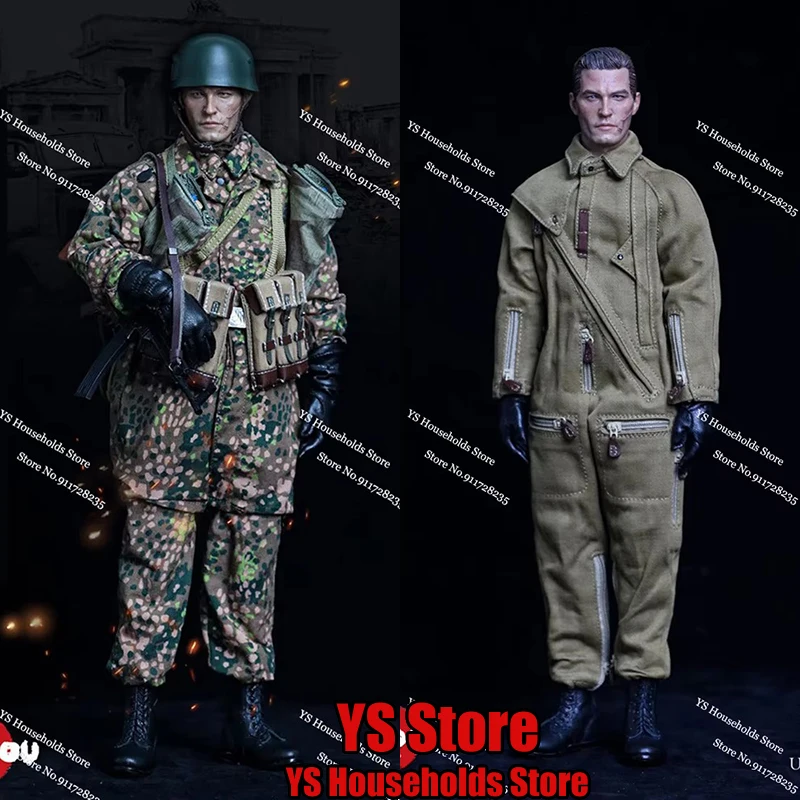 

UJINDOU Toys 1/6 SS Fallschirmjager Bataillon Camfoulage Cloth Action Figure Der Untergang 1945 Memorial UD9043 12inch Figurine