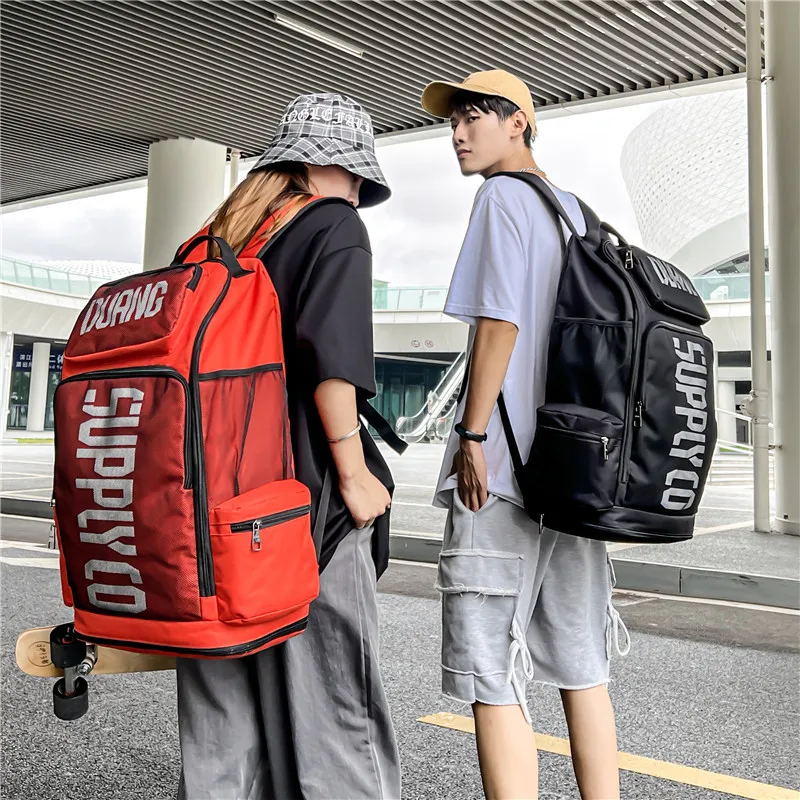 Grande Ginásio Esportes Mochila Grande Fitness Bolsa De Ombro Das Mulheres Dos Homens Saco De Escola Japonesa Com Laptop Sapato Compartimento Para