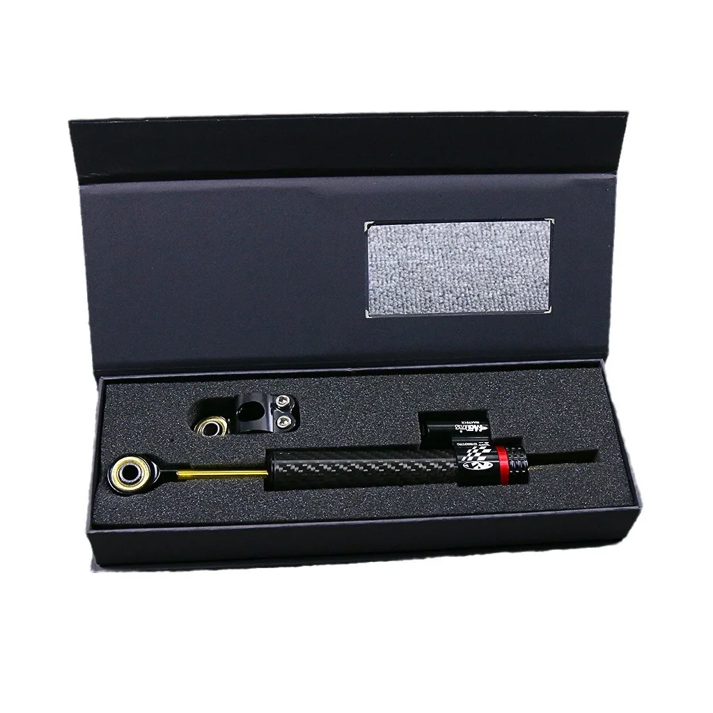 Universal Motorcycle 255mm 342mm Adjustable Damper Steering Stabilizer For Honda Kawasaki Yamaha Carbon Fiber Steering Stabiliz