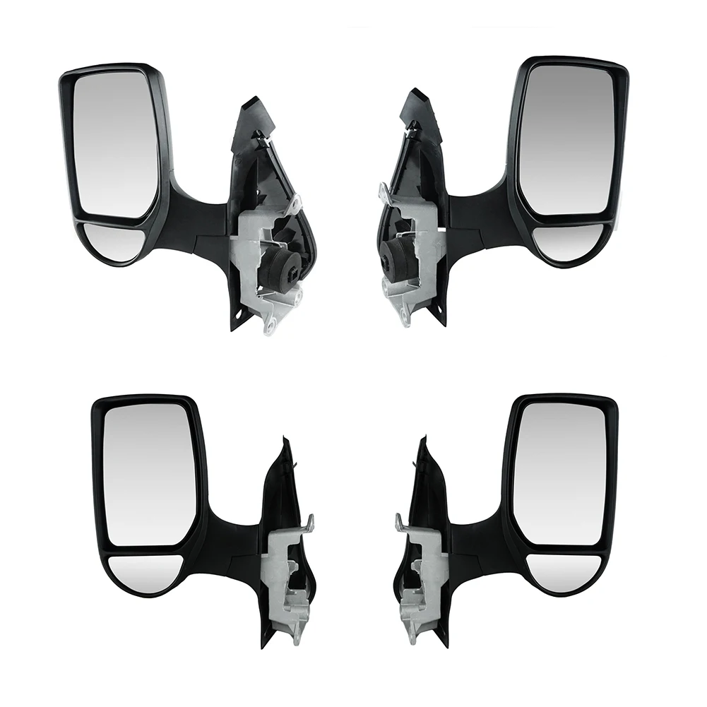 

Short Arm Wing Door Mirror Assembly Car Rearview Mirror Replacement Compatible For Transit MK7 2006-2014 MK6 2000-2006