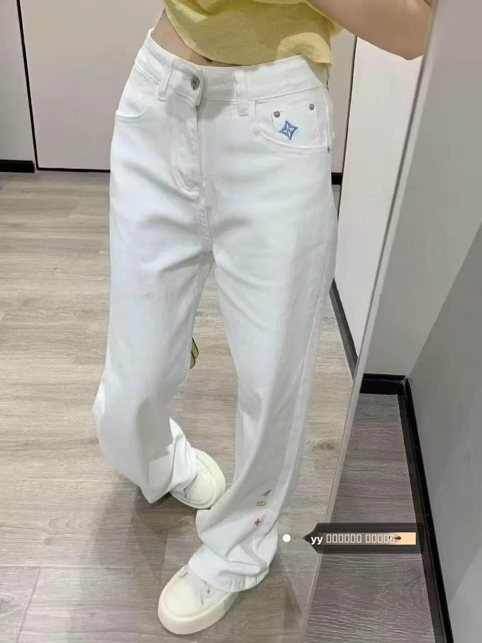 

Широкие джинсы с тяжелой вышивкой в стиле ретро, женские повседневные зимние джинсы, новый дизайн, модные, крутые, с высокой талией, удобные для поездок на работу