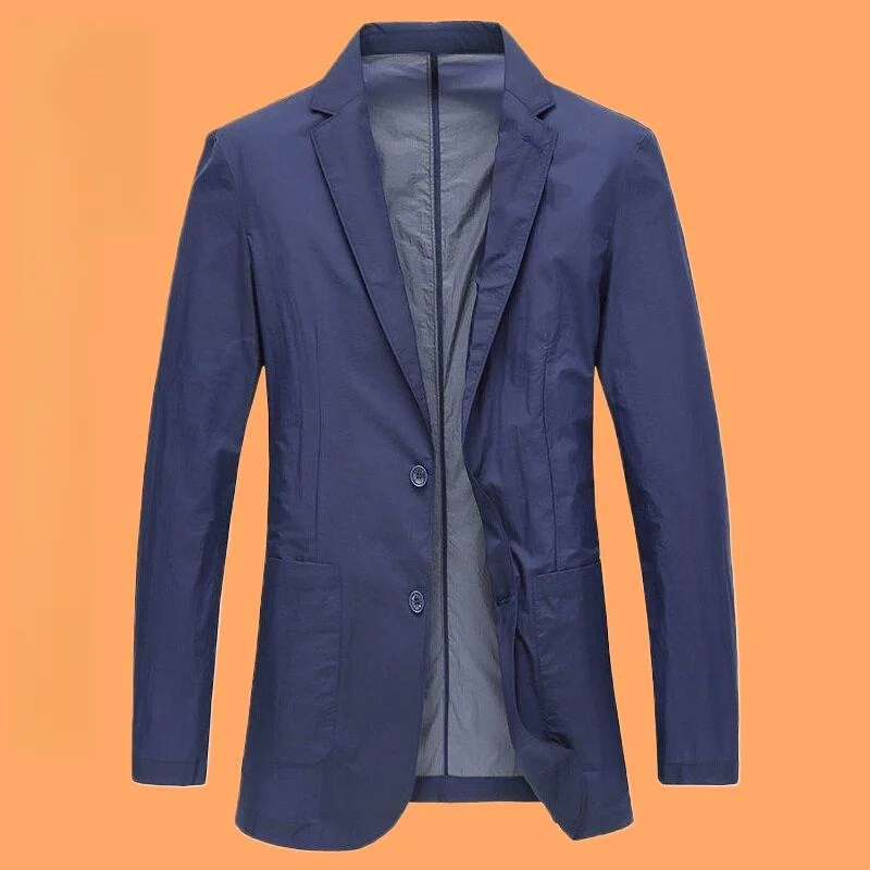 

Summer New Men's Casual Lightweight Sun Protection Suit Middle-aged Dad's Sle Versatile Long-lasting Casual Faion