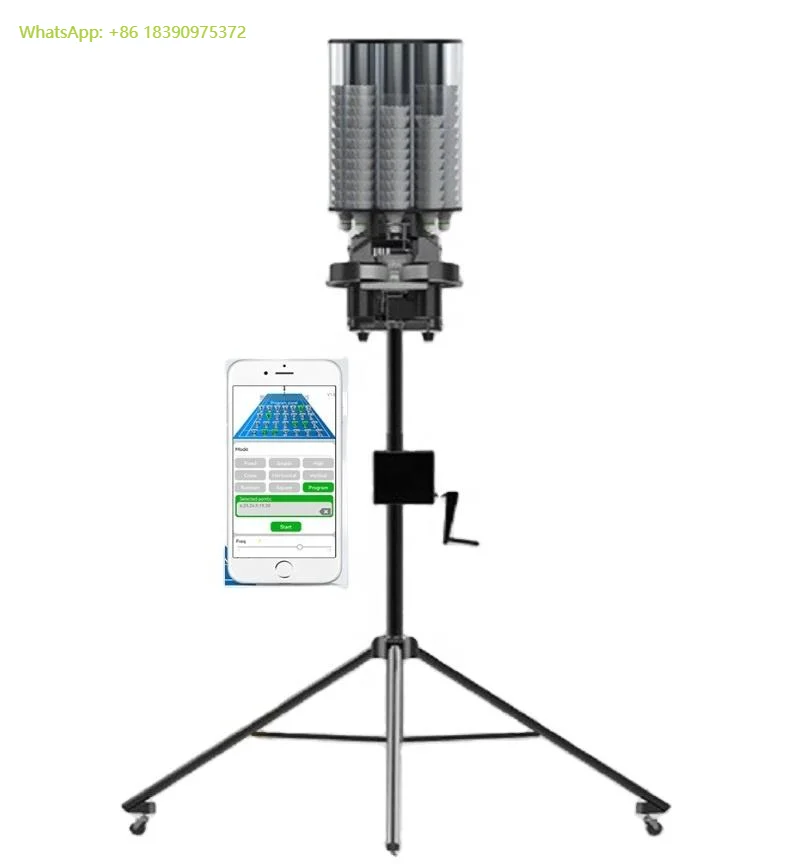 

Автоматический робот-податчик мячей для бадминтона с управлением через приложение для тренировок