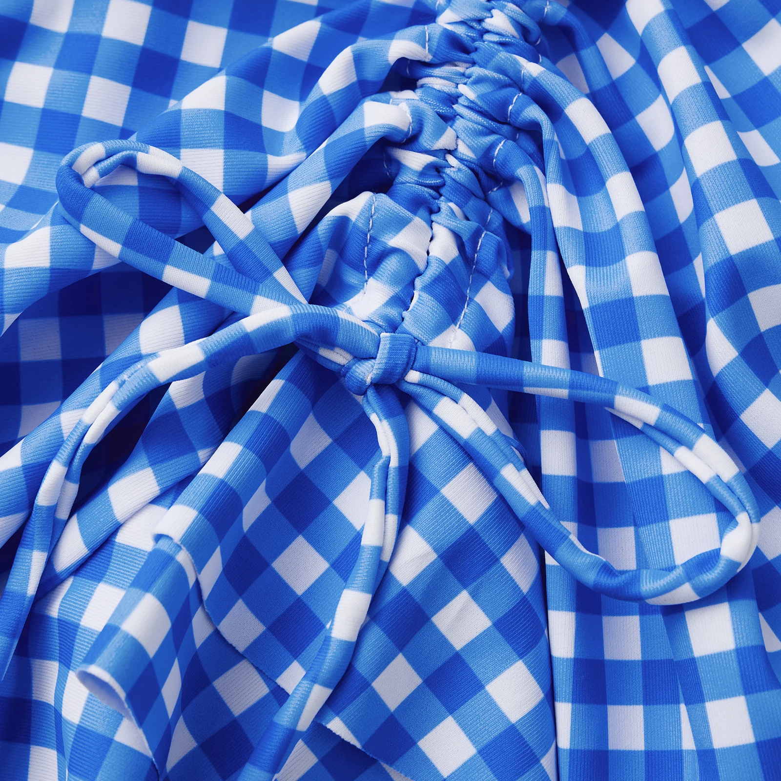 

Женский купальник-бикини из 2 предметов, клетчатый бюстгальтер без рукавов с мягкой подкладкой, саронги с высокой талией, юбки, пляжный купальный костюм, комплект