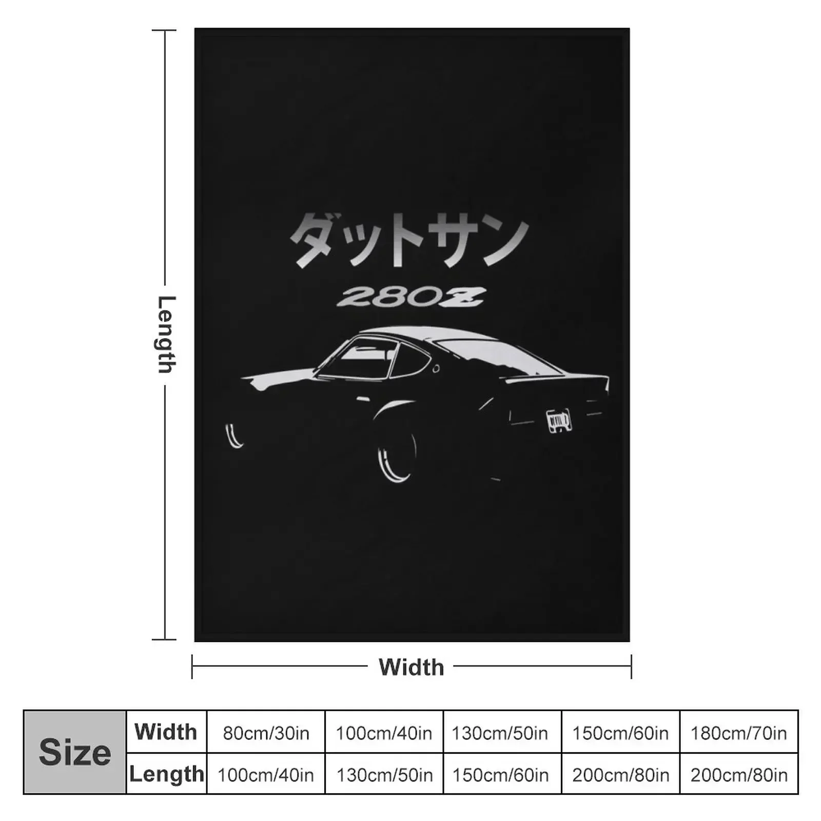 Vintage Datsun 280z Stencil Throw Blanket for winter Soft Plaid heavy to sleep Tourist Blankets