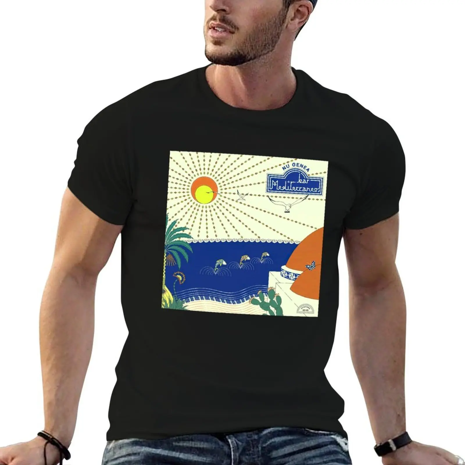 Nu Genea Bar Mediterraneo Classic T-Shirt valentines clothes graphic tee shirt mens t shirts pack