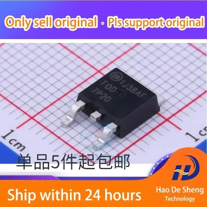 10PCS/LOT FQD7P20TM DPAK 200V 5.7A MOS Field-effect Transistor IC New Original In Stock
