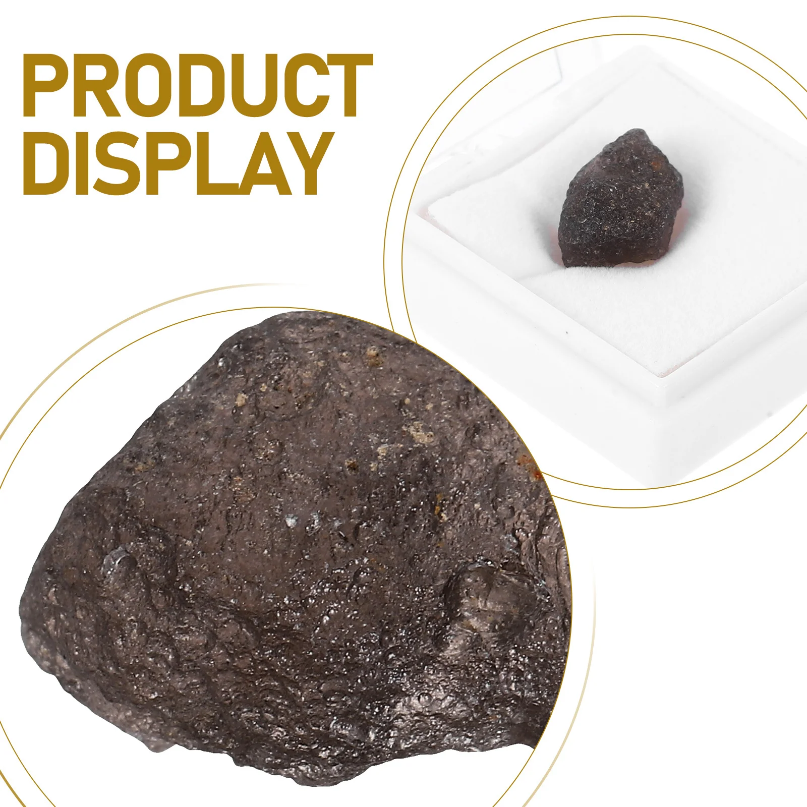 Meteorit-Exemplar, unregelmäßige Kristallgestein-Unterrichtsmuster-Sammlung, Weltraum-Fan-Geschenk, Meteorit-Exemplar, Felsprobe