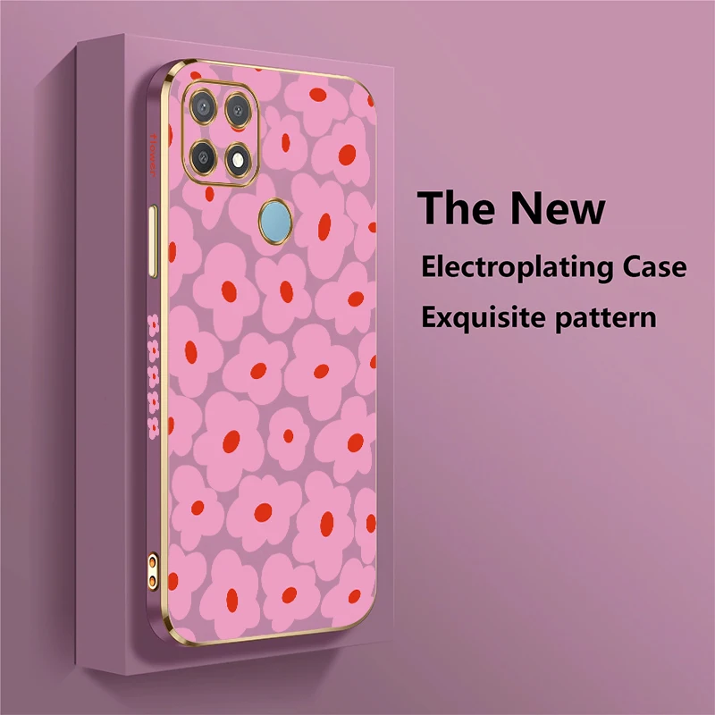 حافظة هاتف مطبوعة بالزهور لهاتف انفينيكس سمارت 5 برو 6 HD 7 8 10 نمط غطاء سيليكون مقاوم للصدمات من البولي يوريثان