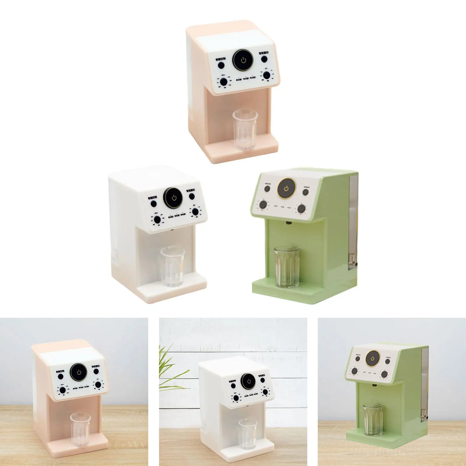 Dollhouse Mini Water Dispenser Kitchen Appliances Model Durable Funny Doll House Accessories for Dollhouse Diorama Decoration