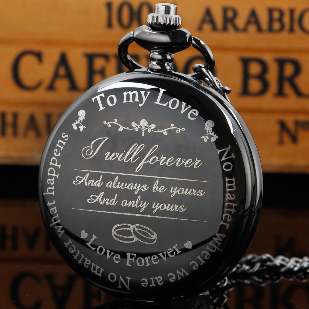 

High Quality Fashion Quartz Pocket Watch Necklace Ladies and Men's Wedding Anniversary Souvenir Gift to My Lover reloj