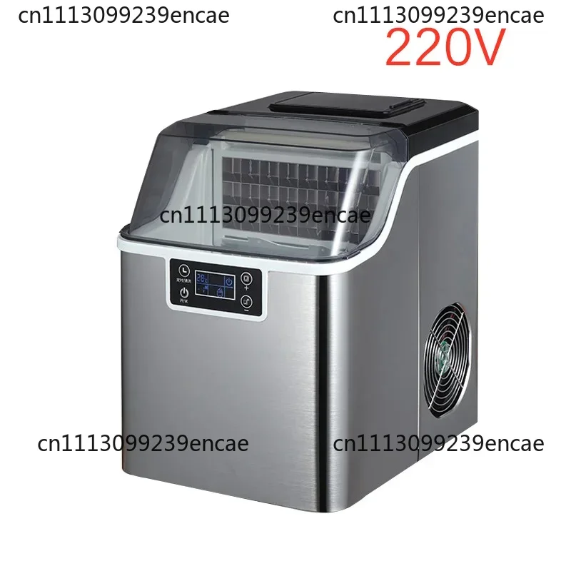 Suitable for small commercial milk tea shops, household mini large capacity fully automatic square ice maker